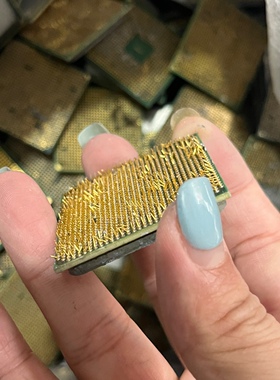 电脑CPU针电子镀金废料洗金炼金用品AMD满脚针cpu黄金提炼材料