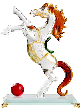 马摆件马到成功公司桌面摆设创意礼品送朋友领导老师