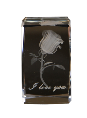 生日礼物小礼品情人节纪念品摆件玻璃内雕退伍送战友平安夜圣诞节