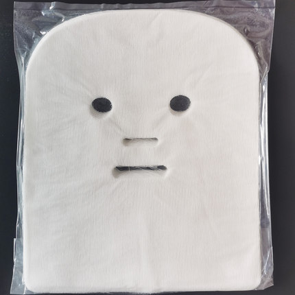 美容院韩式皮肤管理纱布面膜纱布块薄款无孔底膜棉纱布趴脸巾洞巾
