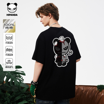 hipanda短袖潮牌情侣T恤