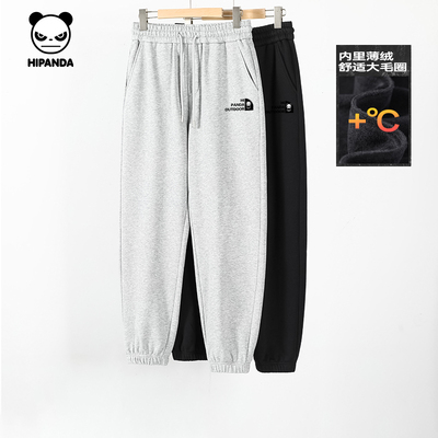 薄绒日常卫裤hipanda宽松