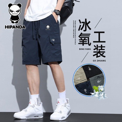 HiPanda工装休闲短裤男夏季薄款