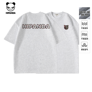 新款 T恤男2025夏季 蜡染潮酷棉透气宽松短袖 Hipanda你好熊猫美式