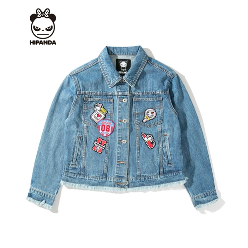 Hipanda Hello Panda женщина мао Bian Denim Design Design Tide Brand National Tide