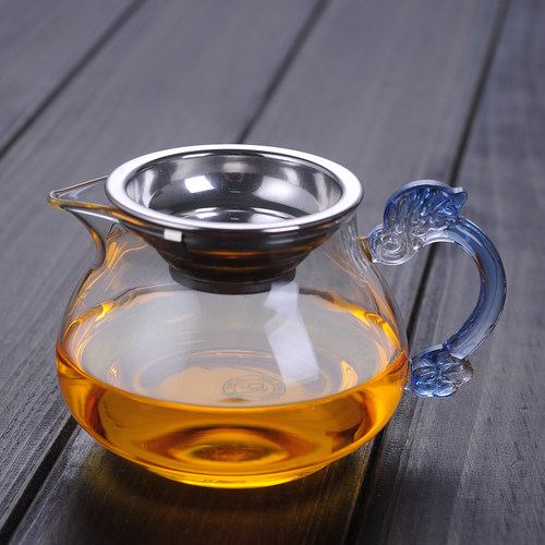 玻璃公道杯过滤网耐热配件大茶海