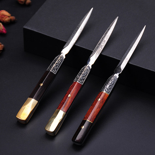 大马士革普洱花纹钢手工茶具配件