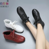 Ягоды танцевальная обувь женская кожаная весна и лето новая танцевальная обувь мягкое дно с джазовой джазовой квадратной танце