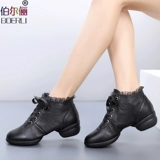 Ягоды танцевальная обувь женская кожаная весна и лето новая танцевальная обувь мягкое дно с джазовой джазовой квадратной танце