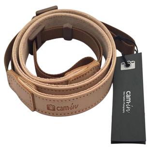 cam 微单单反相机背带适用于富士索尼肩带2258 in真皮植鞣牛皮数码