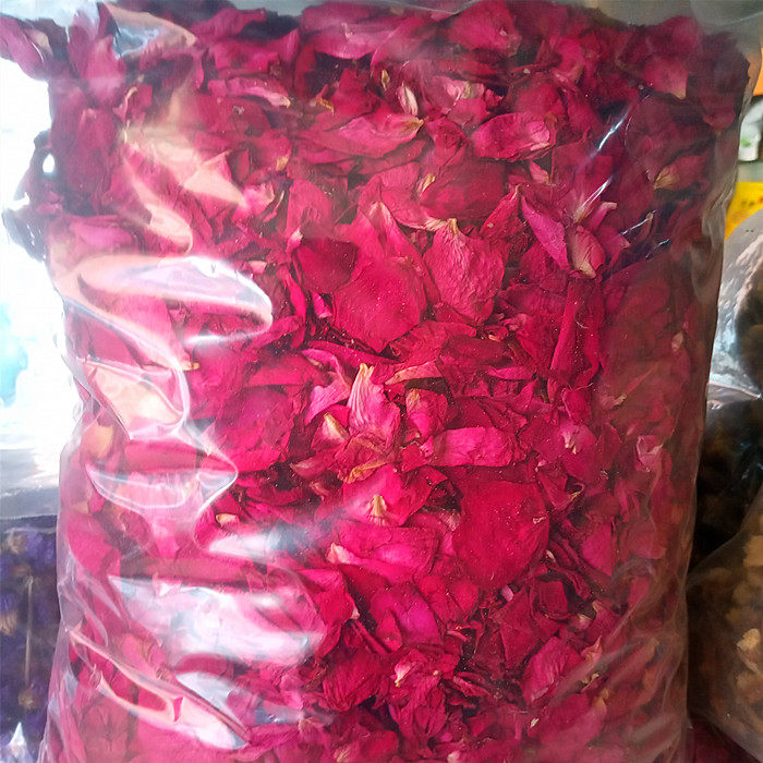干货500g新鲜真玫瑰花瓣求婚礼布置装饰生日泡泡洗浴泡澡spa温泉