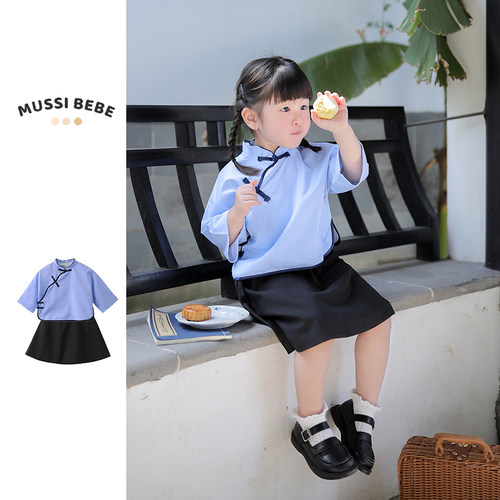 MUSSIBEBE秋季女童民国风汉服