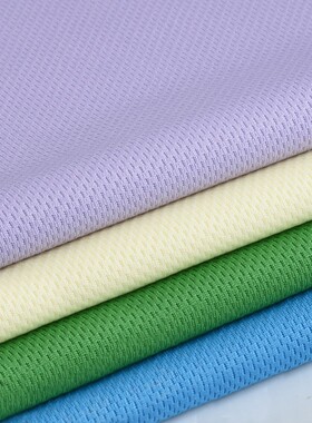 135g全涤鸟眼布吸湿速干排汗鸟眼网布运动T恤男面料健康针织布料