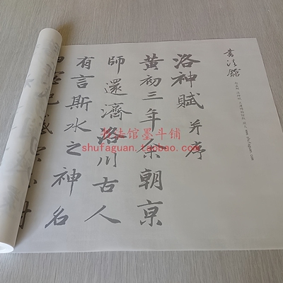 赵孟頫洛神赋天津艺术博物馆放大版 毛笔书法摹写帖描红临摹宣纸