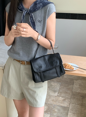 HEBAOBAO新款2026春夏上新手提包新品邮差包头层牛皮单肩斜挎女包