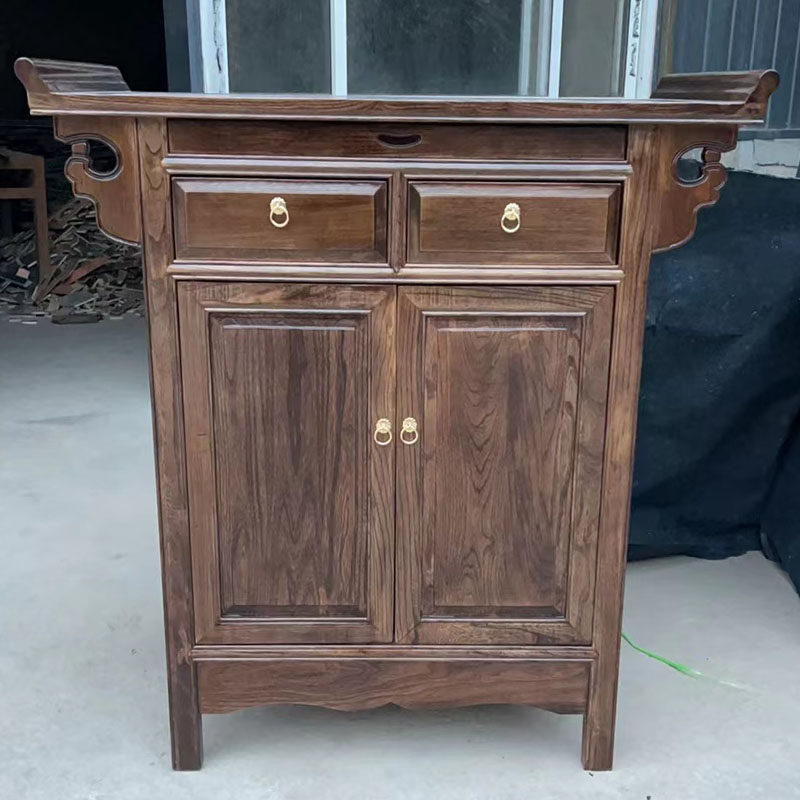 简约供桌实木神台佛台新中式供台香案贡桌玄关桌佛桌财神爷供奉桌