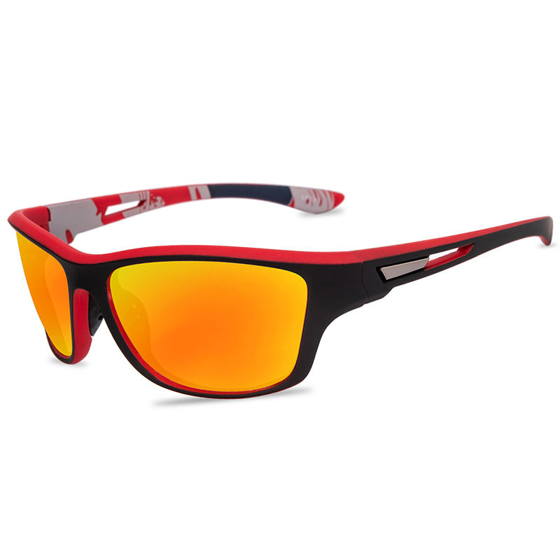 24新款 防风墨镜跑步钓鱼开车登山男女潮摩托骑行 偏光运动太阳镜