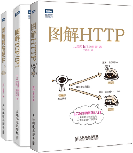 【正版包邮】图解HTTP + 图解TCP/IP + 图解网络硬件（套装共3册）