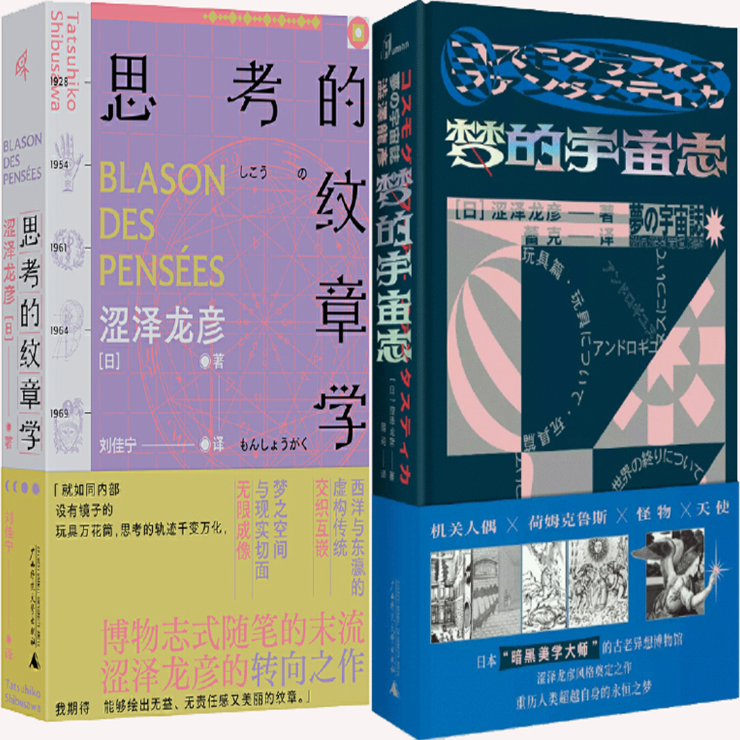 涩泽龙彦作品2册思考的纹章学