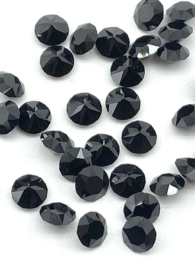 奥地利进口【施】水晶1028/1088黑色280尖底钻天鹅吊坠首饰钻DIY