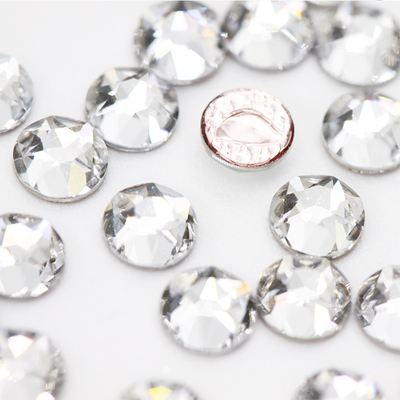 施家水晶2078HF白色圆形烫钻