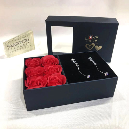 DIY香皂玫瑰花情人节礼盒饰品盒