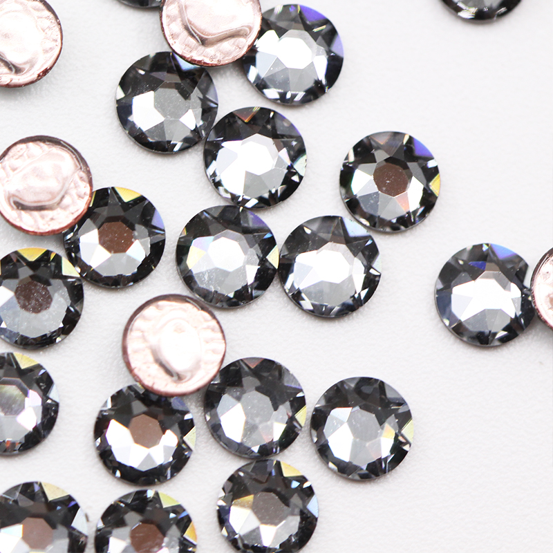 施家水晶2078HF银色夜影圆形烫钻