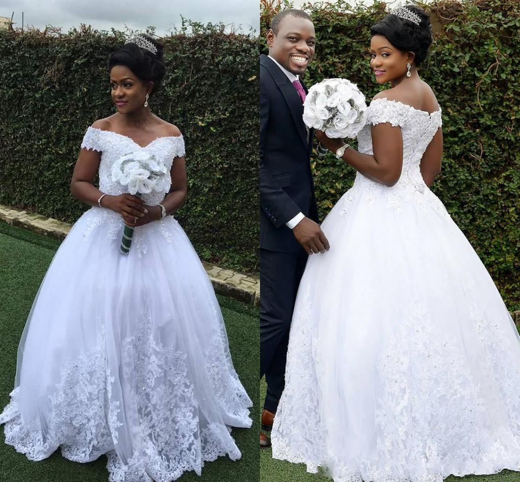 主婚纱新款礼服结婚奢华星空African Wedding Dress Bridal Gown