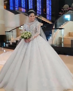 新娘冬季 Bridal 蓬蓬裙大 Gown Dresses Wedding 主婚纱2022新款