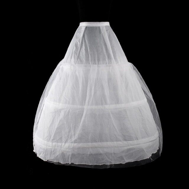 新娘裙撑婚纱配饰3钢骨钢圈加纱绑带布腰裙内衬超蓬礼服Petticoat