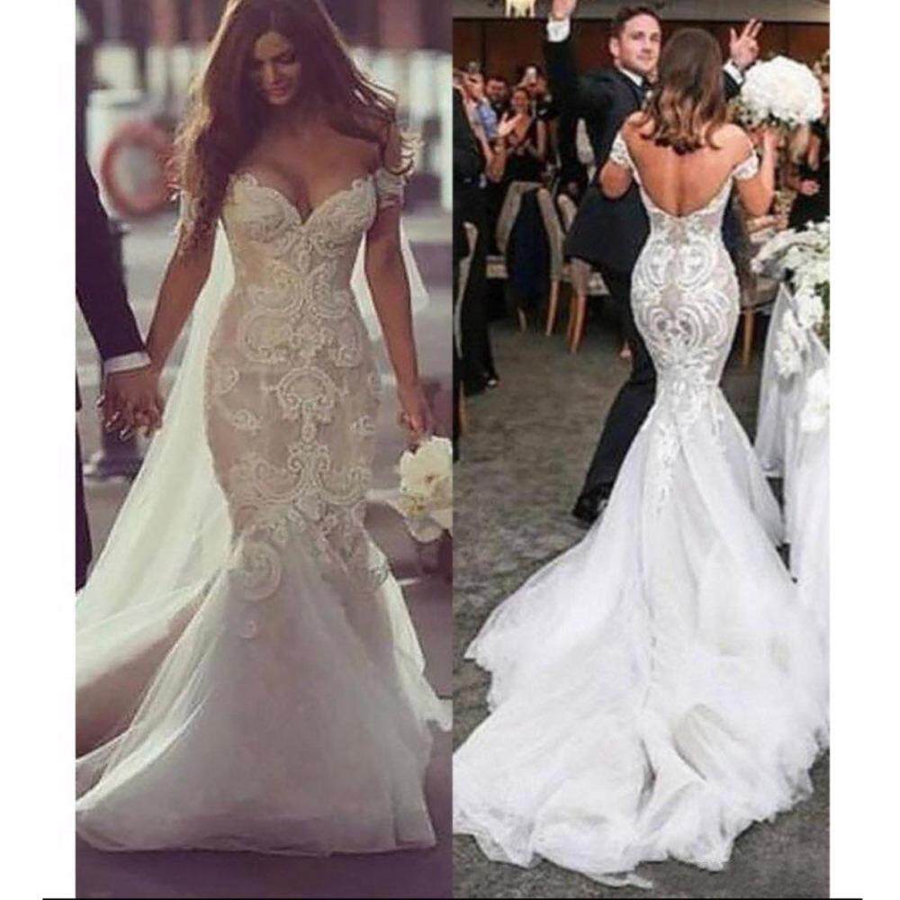 Lace Mermaid Wedding Dresses Custom Bride 定做婚纱礼服晚礼服