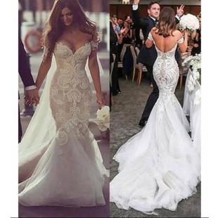 Mermaid Bride Wedding Custom 定做婚纱礼服晚礼服 Dresses Lace