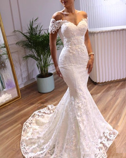 Dress Bridal 新娘主纱高级感拖尾高腰简约小个子Wedding Gown