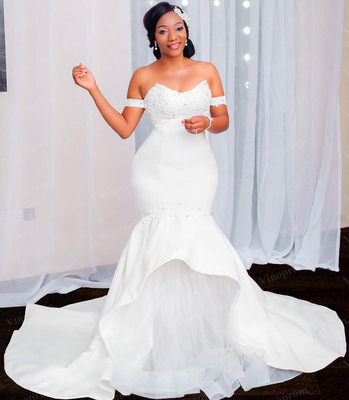 婚纱礼服2020结婚新款长袖重 Custom Wedding Gown Bridal Dress