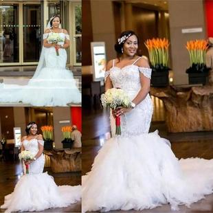 新娘婚纱长袖 Bridal 豪华奢侈拖尾MN Gown Dresses Wedding 冬季