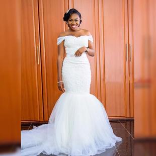 Gown Bridal Wedding 娘显瘦奢华拖尾 性感抹胸轻婚纱礼服2018新款