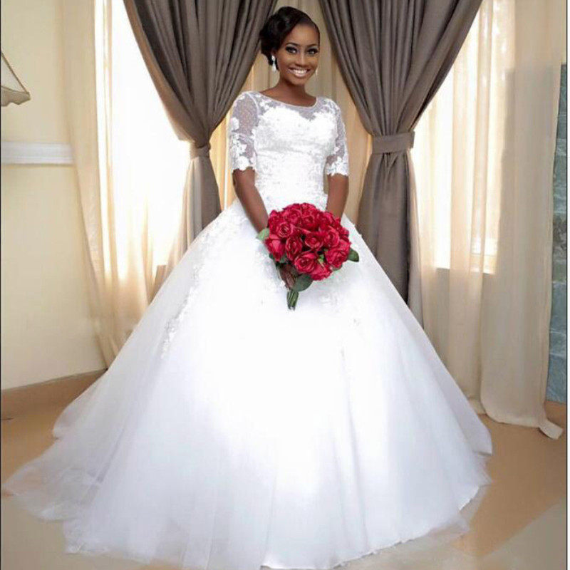 婚纱礼服2018新款新娘一字肩韩式修身显瘦Wedding Bridal Gown