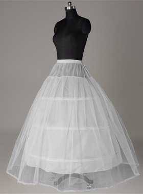 三钢圈系带新娘婚纱裙撑Petticoat Wedding Crinoline Underskirt