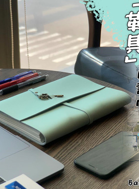 SilverMoon银月活页真皮笔记本软皮简约礼盒版复古牛皮本少女心日记本记事本