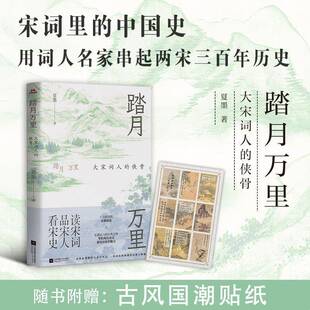 正版踏月万里:大宋词人的侠骨9787559485267 夏墨江苏凤凰文艺出版社文学  书籍