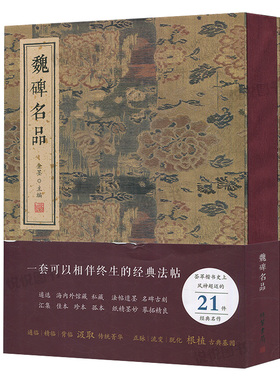 魏碑名品 金墨主编线装书局 笔意精到隋楷书典范 初学者学习楷书范本书法赏析书法艺术书籍 张黑女墓志志张猛龙碑 颂雅风
