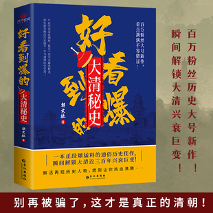 好看到爆的大清秘史 全网百万粉丝历史大号朝文社精彩力作 中国古代历史知识普及读物一看就懂的大清史康熙雍正乾隆秘史天河世纪