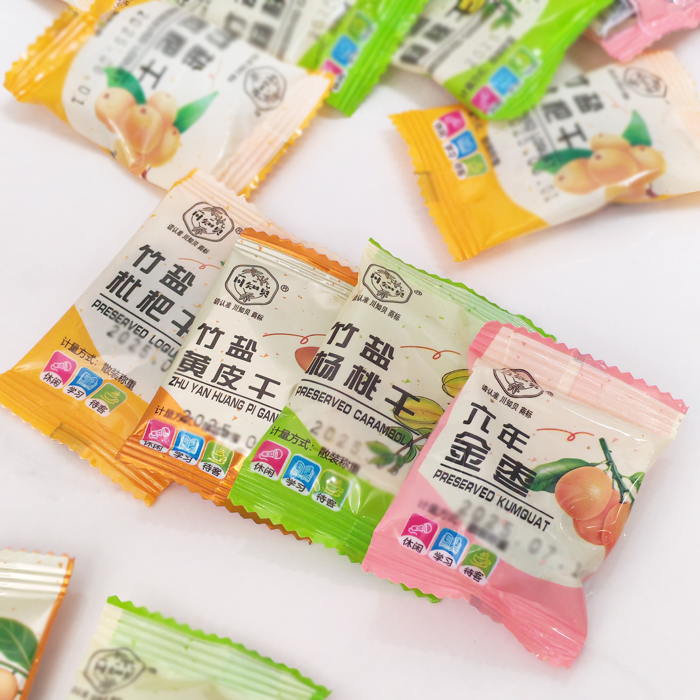 川知贝竹盐枇杷干杨桃黄皮干图片