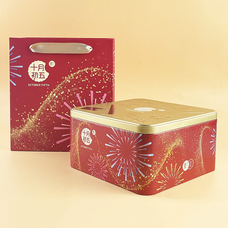 十月初五糕点礼盒装桃酥综合果仁坚果奶油鸡蛋卷伴手礼送礼370克