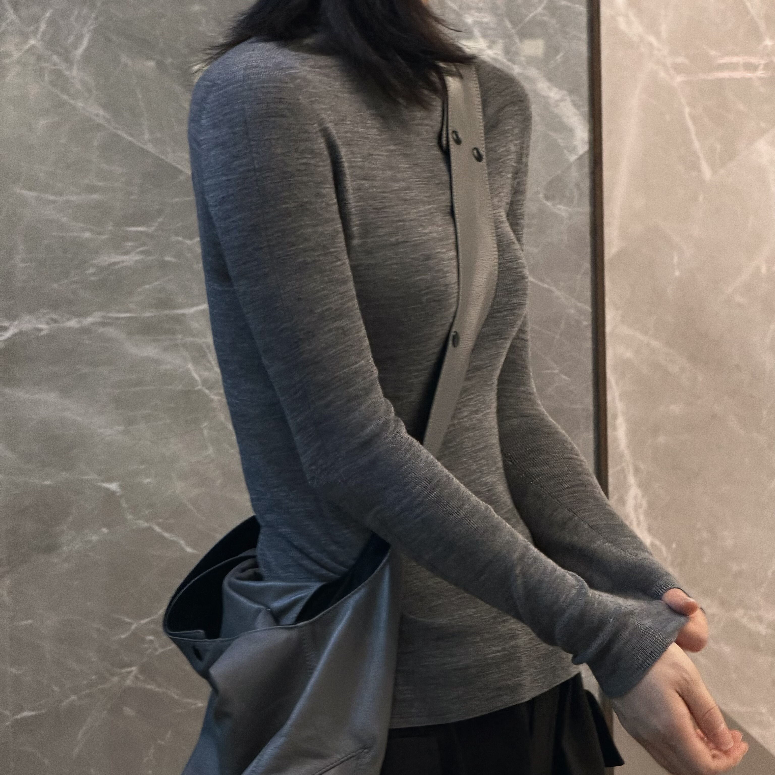 德国扬子纱60支100羊毛双股无缝一体半领羊毛衫