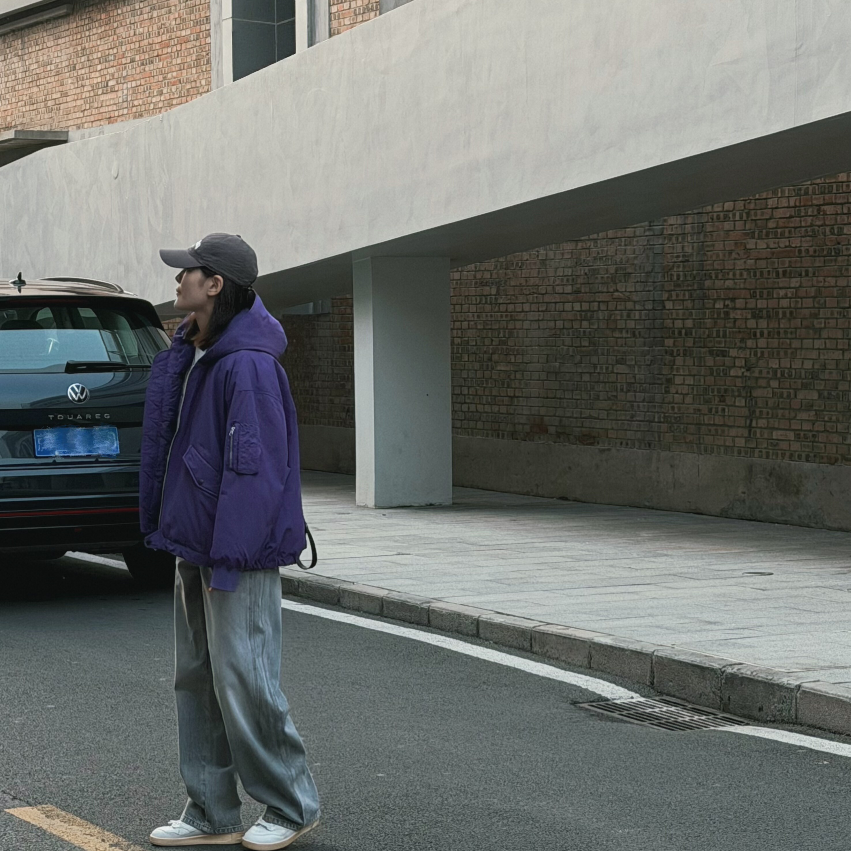 复古飞行员 日单夹棉加厚蓄热棉保暖连帽棒球棉服