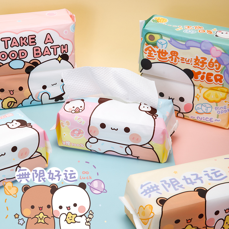 小熊猫一二布布一次性洗脸巾棉柔