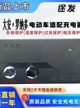大安罗纳多电动三轮车电瓶充电器48V12AH60V20AH72V84V96V国标2+2