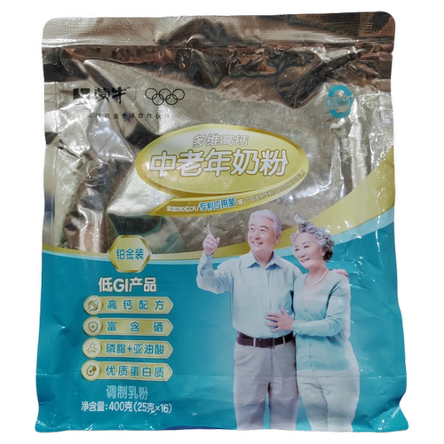 【到27年7月】蒙牛铂金装多维高钙中老年奶粉【25克x16】