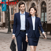 售楼部4S店工作服公务员面试正装 男女职业套装 高级感 西装 春夏薄款